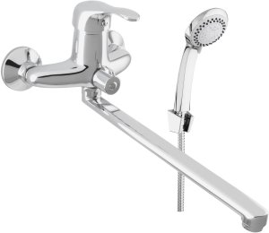 RUBINETA bathroom set: Gala-11/C faucet, long spout, shower head, holder, hose 1