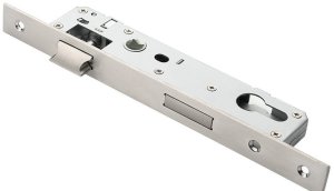 Narrow mortise lock INOVO 1530-85-20 CR, chrome color. 1
