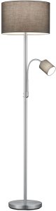 Floor lamp G.LUX, 1 x 300 W, J118, 1 x 40 W, G9, matt chrome, HF-8772 1