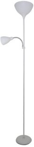 Floor lamp G. LUX, 1 x E27 + 1 x E14, GH-3800, white/chrome sp. 1