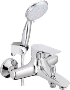 Bathroom faucet RUBINETA ARUS-10/K with shower hose and head 1