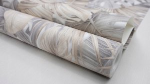 Vipro Group WALLPAPER 525227 GREY LEAVES (12) 6