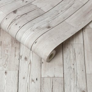 WALLPAPER 101693 FRESCO WOOD PLANK NEUTR 5