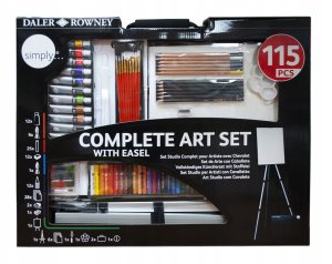 Easel with accessories for painting, set, 115 pcs. 1