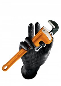 AVO+ Disposable nitrile gloves with rough palm GRIPAZZ, black, size 2XL (50pcs.) 4