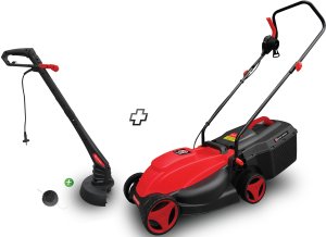 Electric lawn mower ELEM, 1300 W, 32 cm, 25 l, includes 250 W trimmer 1