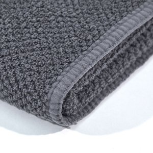 Bath towel GRACCIOZA BEE WAFFLE STORM, dark grey, 50 x 100 cm 2