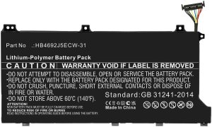 CoreParts Battery for Huawei Notebook Laptop 41.26Wh Li-Polymer 11.46V 3600mAh Black 1