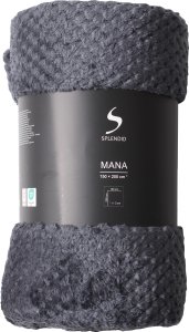 Blanket SPLENDID MANA, 150 x 200 cm, anthracite, 100% polyester 1
