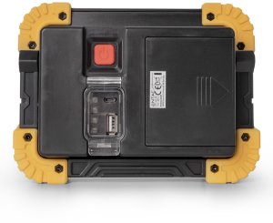 Rechargeable portable LED spotlight ENTAC, IP65, 6W+1W, 240lm, 2x18650 batteries, complete, charger 2