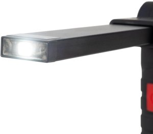 LED flashlight ENTAC, IP65, 3W+1W, 120lm, USB rechargeable, 15.4 x 4.8 x 5.3 cm 3