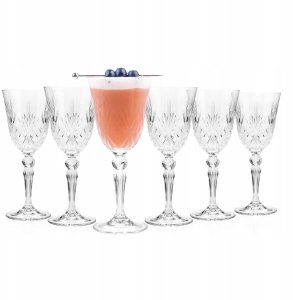 Crystal wine glasses RCR MELODIA WINE GOBLET, 210 ml, 6 pcs. 1