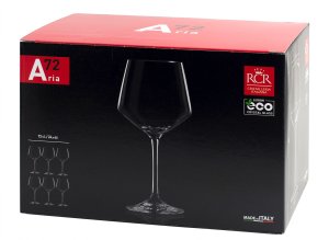 Crystal red wine glasses RCR ARIA, 720 ml., 6 pcs. 3