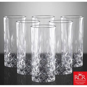 Crystal glasses RCR Opera Dof Tumbler, 350 ml, 6 pcs 1