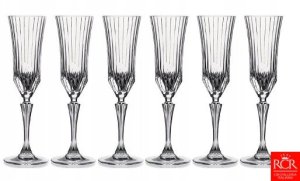 Crystal champagne glasses RCR ADAGIO, 180 ml., 6 pcs. 1
