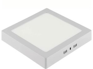 Surface LED panel HOROZ, 18 W, 3000 K, 1300 lm, white, 21 x 21 x h2.8 cm 1