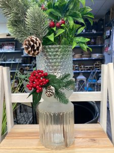 Glass vase GEOMETRIC, 30 cm 2