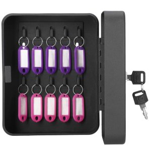 Wooden key ring BASIC, black, 27 x 19 x 6 cm 1