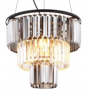 Lampa wisząca Globe Hanging lamp GLOBO NAXIS, 3xE27, 40W, 230V, metal, crystals, black color, o40x120cm 7