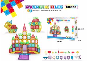AIG Edukacyjne Klocki Magnetyczne Zestaw 106El Panele 4
