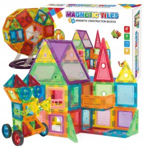 Klocki Magnetyczne Konstrukcyjne Duże Panele 3D 1
