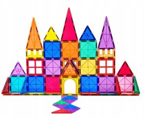 Klocki Magnetyczne Konstrukcyjne Duże Panele 3D 7