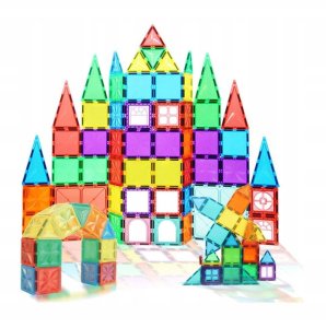 Klocki Magnetyczne Konstrukcyjne Duże Panele 3D 10