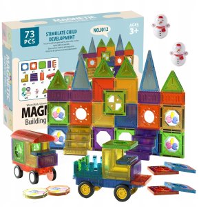 Klocki Magnetyczne 3D Magnetic 73El Edukacja Panel 1