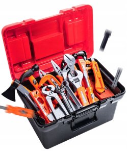 Coil Skrzynka Zestaw Majsterkowicza Dla Dzieci Narzędzia Wkrętarka Na Baterie 8