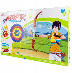 Zestaw Łuczniczy Łuk Strzały Kołczan Tarcza 4W1 5