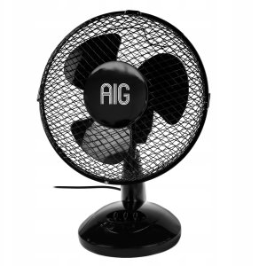 Wentylator Wiatrak Biurowy Stołowy Cichy 23W Biurkowy Kompaktowy Oscylacja 3