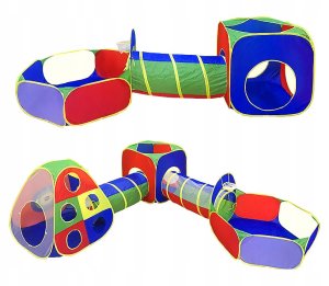 Namiot Ogrodowy Dla Dzieci Tunele Suchy Basen Kosz Tarcza 5W1 Plac Zabaw 14