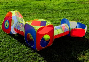 Namiot Ogrodowy Dla Dzieci Tunele Suchy Basen Kosz Tarcza 5W1 Plac Zabaw 2