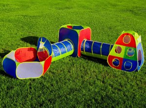 Namiot Ogrodowy Dla Dzieci Tunele Suchy Basen Kosz Tarcza 5W1 Plac Zabaw 3