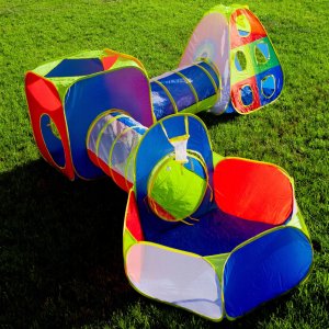 Namiot Ogrodowy Dla Dzieci Tunele Suchy Basen Kosz Tarcza 5W1 Plac Zabaw 5