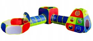 Namiot Ogrodowy Dla Dzieci Tunele Suchy Basen Kosz Tarcza 5W1 Plac Zabaw 8