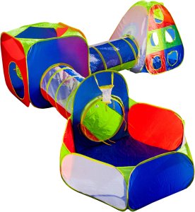 Namiot Ogrodowy Dla Dzieci Tunele Suchy Basen Kosz Tarcza 5W1 Plac Zabaw 9