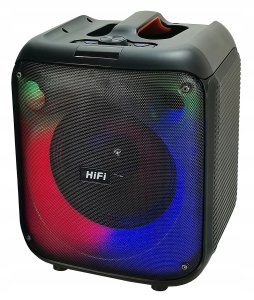 Mocny Głośnik Boombox Bluetooth Usb Sd Aux Radio Mikrofon Przenośny Karaoke 12