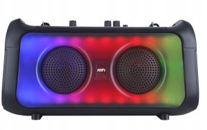 Mocny Głośnik Bluetooth Przenośny Boombox Mikrofon Usb Sd Radio Fm Karaoke 2