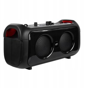 Mocny Głośnik Bluetooth Przenośny Boombox Mikrofon Usb Sd Radio Fm Karaoke 3