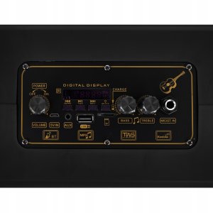 Mocny Głośnik Bluetooth Przenośny Boombox Mikrofon Usb Sd Radio Fm Karaoke 4