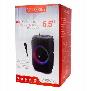 Głośnik Bluetooth Bezprzewodowy Mobilny Kolumna Fm + Pilot Mikrofon Karaoke 5