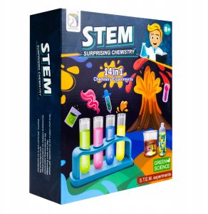 Labolatorium Zabawka Edukacyjna Zestaw Chemika Wulkan 14 Eksperymentów 8