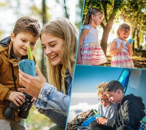 Walkie Talkie Dla Dzieci Zestaw Krótkofalówki Latarka 2 Szt Duży Zasięg 6