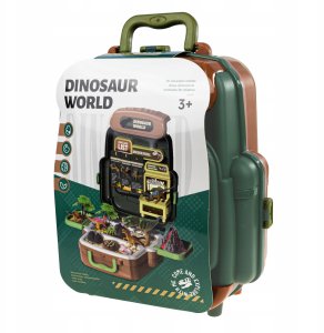 Figurka VERGIONIC Plecak Z Dinozaurami Zestaw Odkrywcy Dla Dzieci Figurki Dinozaurów Wulkan 7
