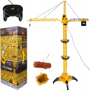 Dźwig Żuraw Dla Dzieci Sterowany Pilotem Ruchomy Hak Obracane Ramię 128Cm 1