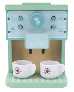 Drewniany Ekspres Do Kawy Dla Dzieci Automat Agd Kawiarnia Filiżanki 14