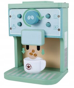 Drewniany Ekspres Do Kawy Dla Dzieci Automat Agd Kawiarnia Filiżanki 15