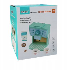 Drewniany Ekspres Do Kawy Dla Dzieci Automat Agd Kawiarnia Filiżanki 6