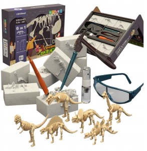 Wykopaliska Dinozaurów 6W1 Mały Archeolog Zabawka Edukacyjna Dla Dzieci 1